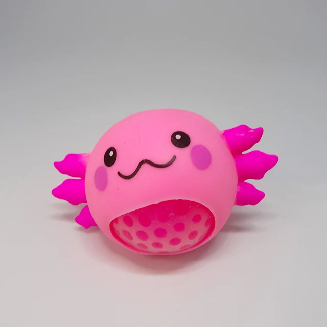 Custom Animal Salamander Squishy Colorful Stress Reliever Tpr Ball Stretch Toy Squeeze Toy