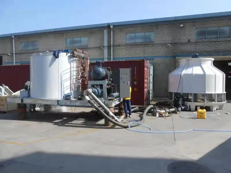 Industrial Flake Ice Machine Maker Snowkey Flake Ice Machine 10T Per Day
