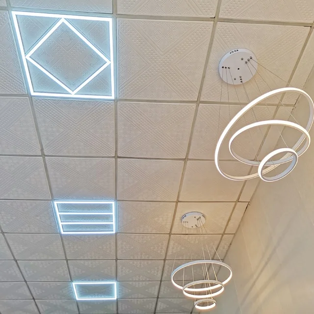 ultra slim led panel lights ceiling downlight 6500k 3000k 4000k led recessed pot ceiling light lattice frame panel light