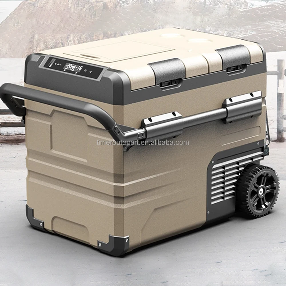 35L Rechargeable Fridge 12v 24v Outdoor Camping Tent Removable Battery Cooler Freezer Box Refrigerator RV