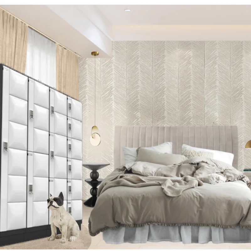 TOP quality clothes Locker colorful doors wardrobe by metal steel