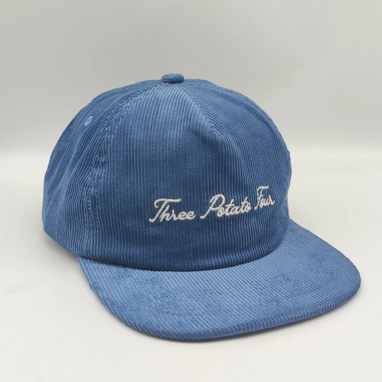 Высокое качество вельветовые 5-панельная кепка с нашитыми буквами для мальчиков; Бейсбольная кепка, изготовленный на заказ Вельветовая шапка