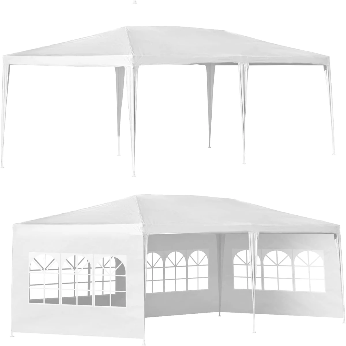 GINLOE Outdoor Events Tents Extendable Wedding party Tent Large Event Portable Tent for 100 People