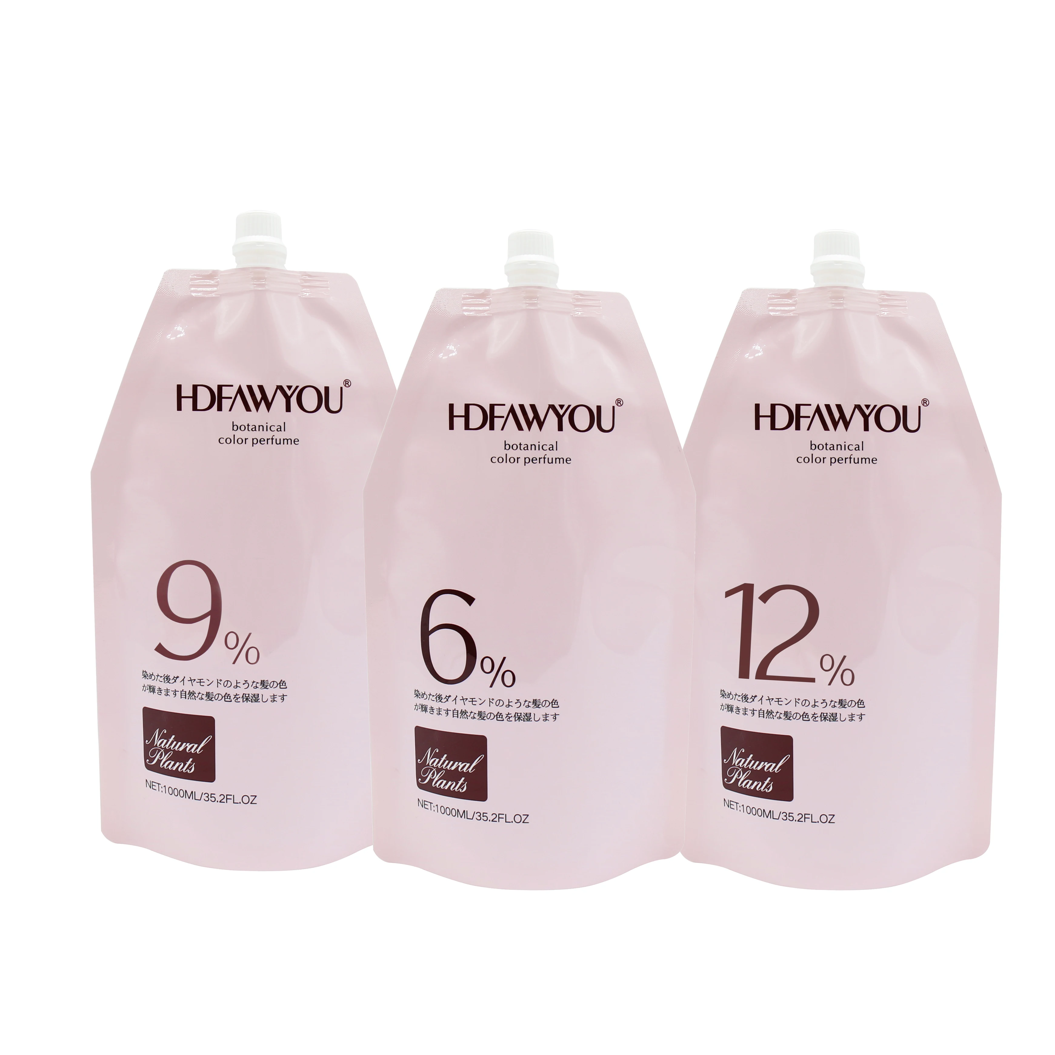 FAWUYOU Wholesale 1000MLhair Oxidant Cream Salon Use Permanent Color Fragrant Smell Low Ammonia Hair Developer