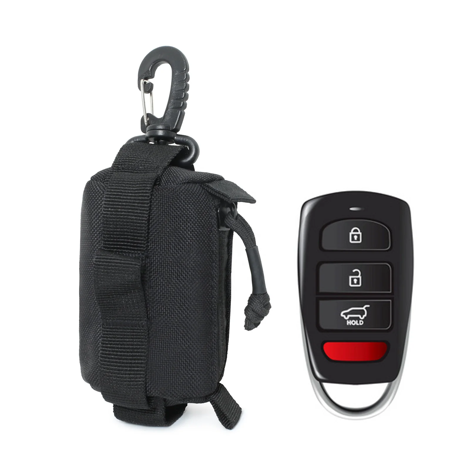 Outdoor tactical Key Card bag Waist hanging Parts USB Flash drive U Shield Portable earphone protection bag Quick belt bag