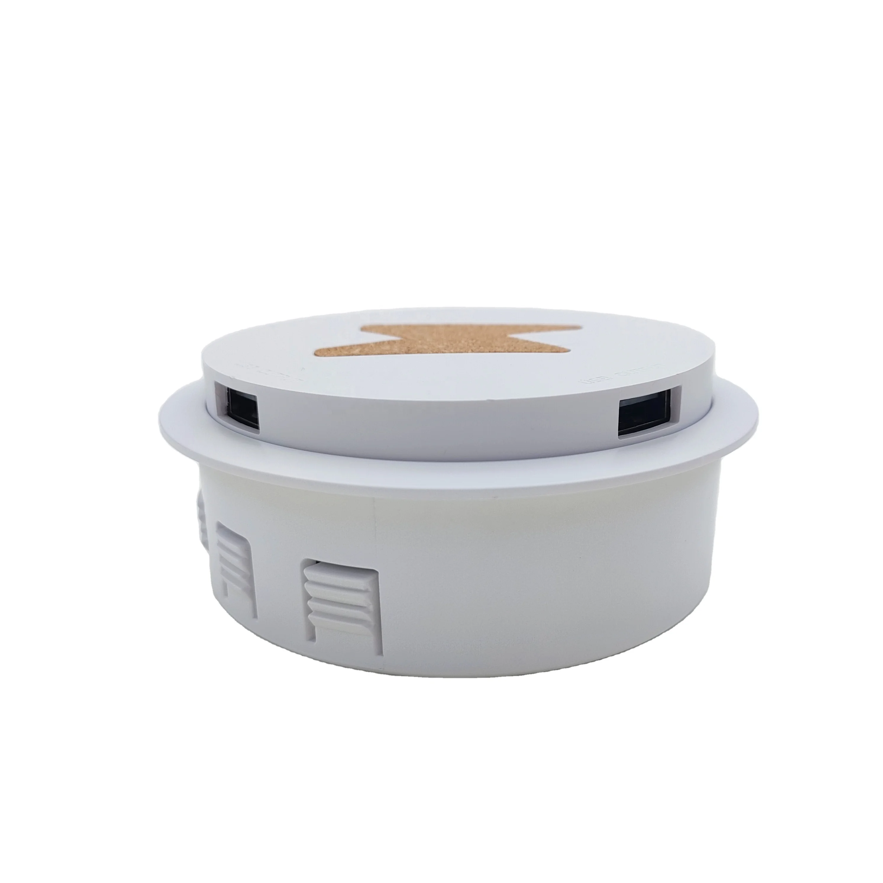 New product T12  USB built  furniture table embedded desktop 15W fast qi charging station