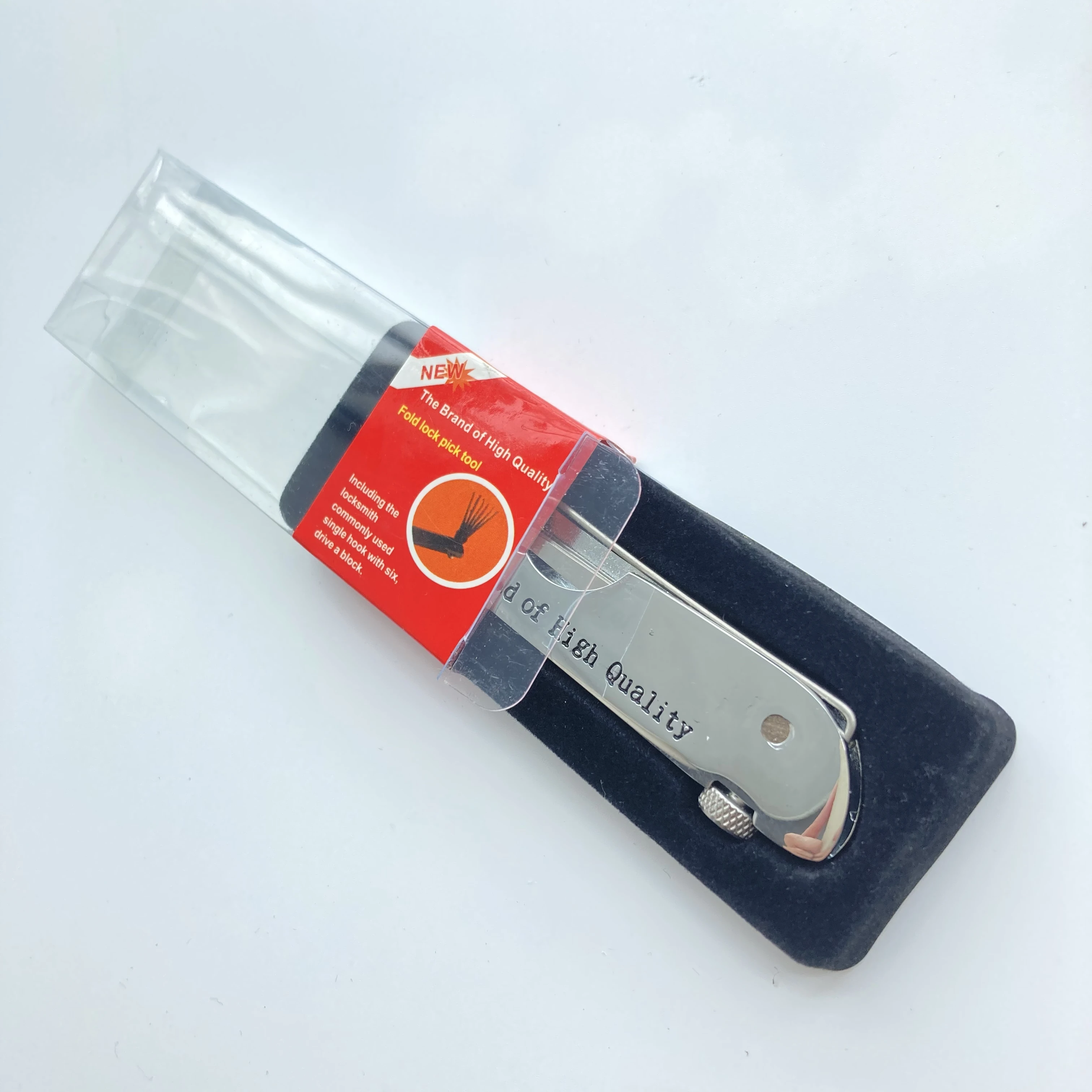 Stainless Steel Tool 6 In1 Foldable Knife Lock Pick Set For Door Lock Quick Opening Locksmith Tools Locksmith To Open Door