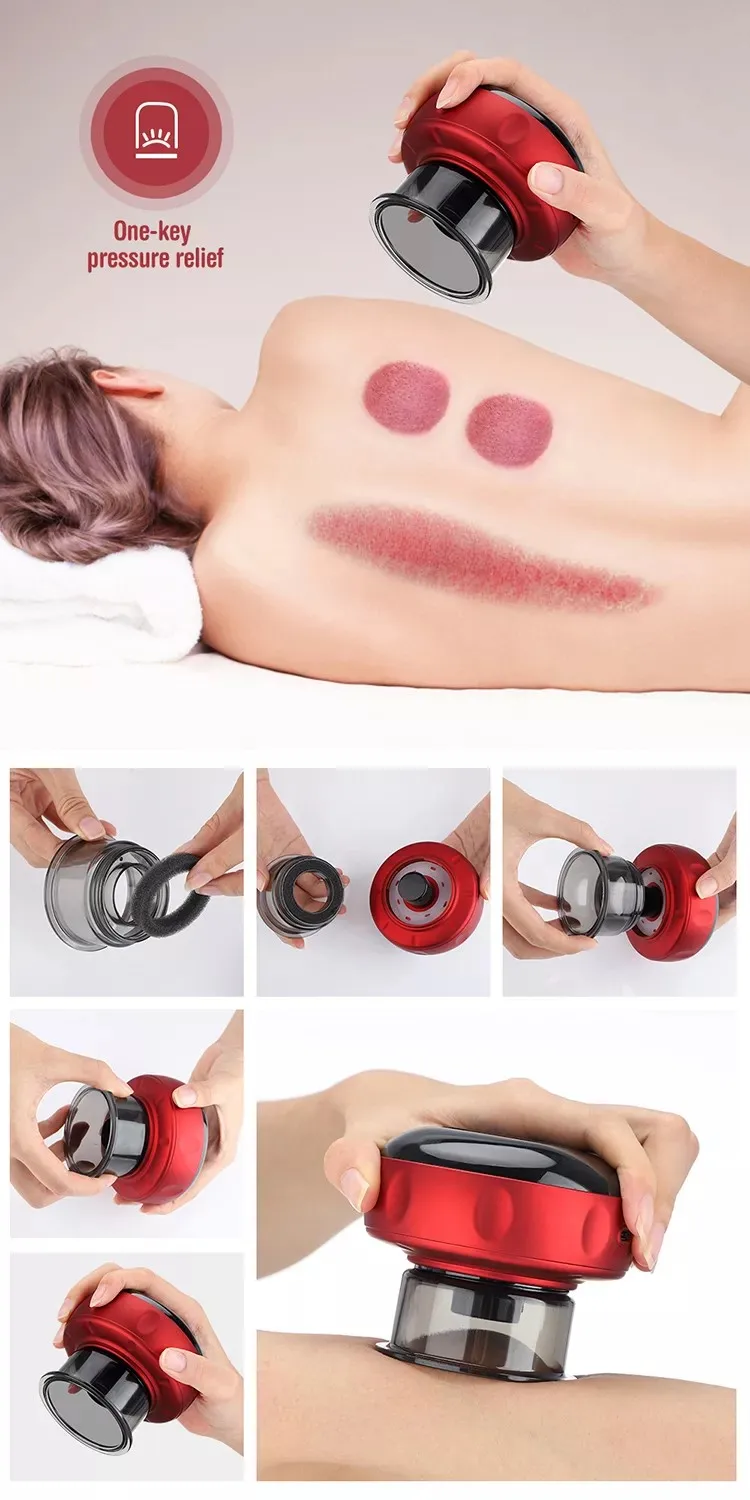 Amazon Hot Sale Vacuum Cupping Hijama Cups Electric Cupping Therapy Massager