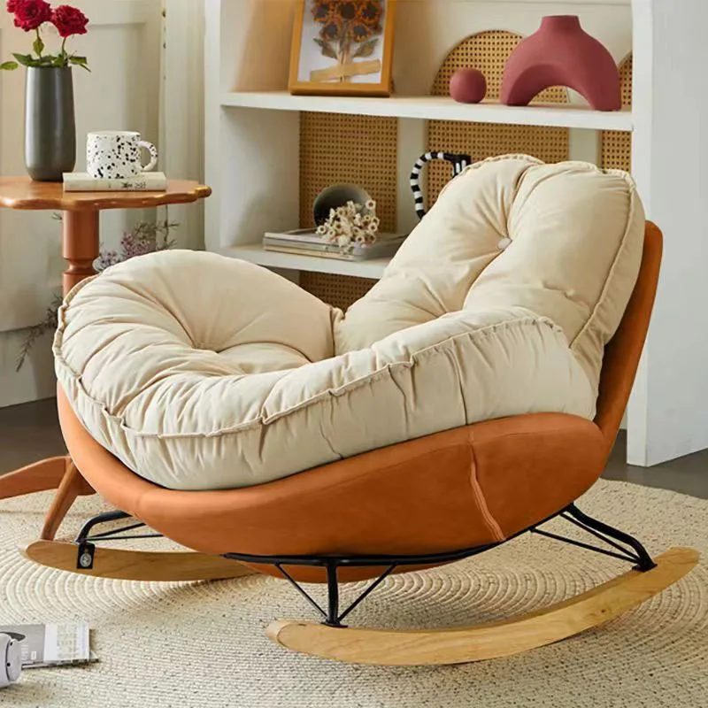 Customization Lobster Rocking Egg Chair With Extended Backrest Leisure Unique Fashion Living Room Sofa Chair