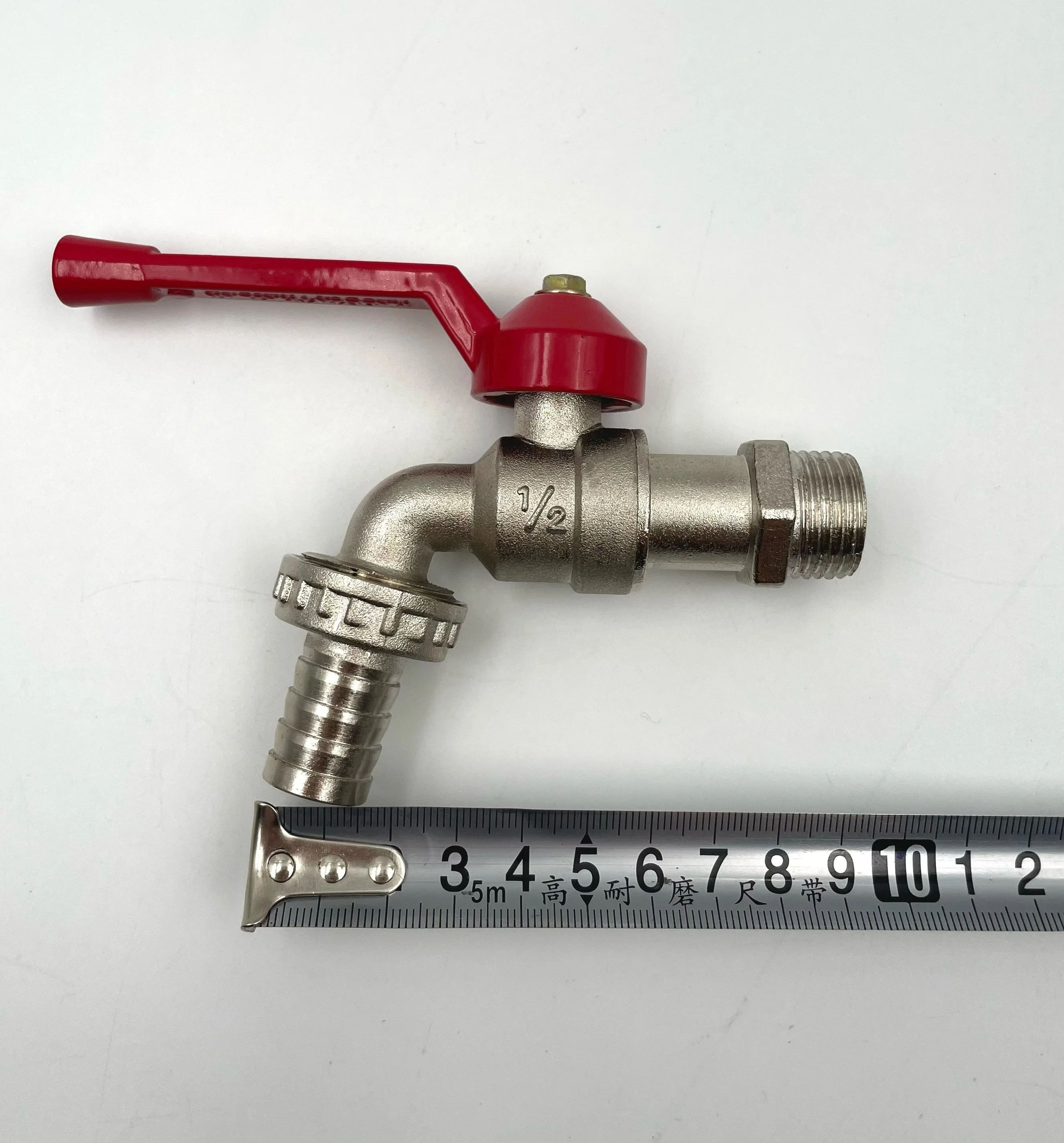 1/2  Garden Bib Tap Faucet  Quick Open Water Bibcock Polished Tap Valve with Long Handle