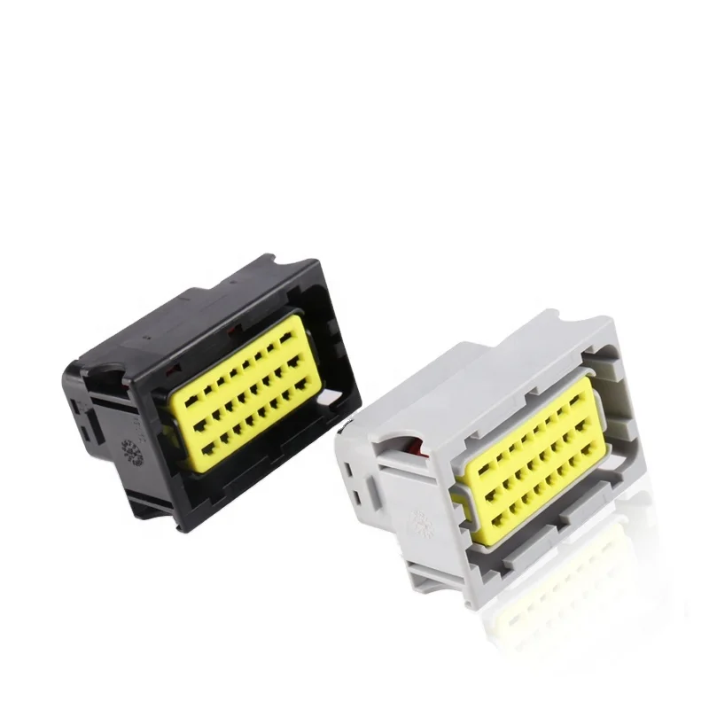 Widely used automotive connector 24 pins terminal electric car waterproof ecu electrical connector
