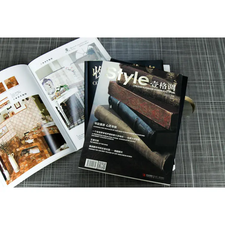 Складной альбом для фотографий от компании, книга для печати, журнал, Каталог для печати, оптовая продажа, под заказ