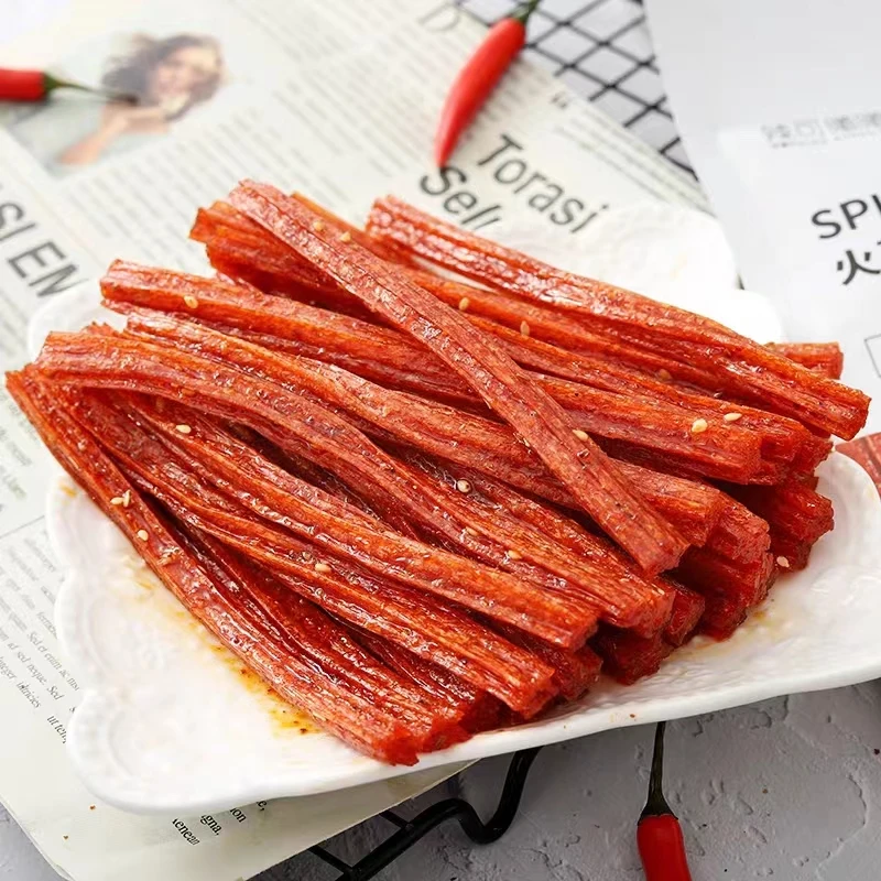 Мгновенные горячие пряные полоски глютен пряный китайский Latiao закуска