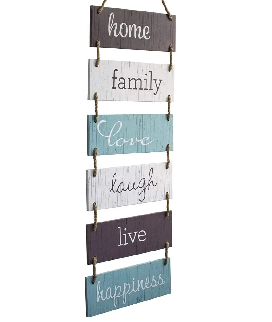 manufacturers custom High quality Large Hanging Wall Sign Rustic Wooden Decor Hanging Wood Wall Decoration