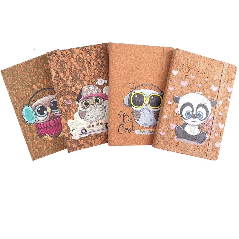 Custom embossed logo Notepad Ribbon divider Single line diary Custom elastic business meeting book