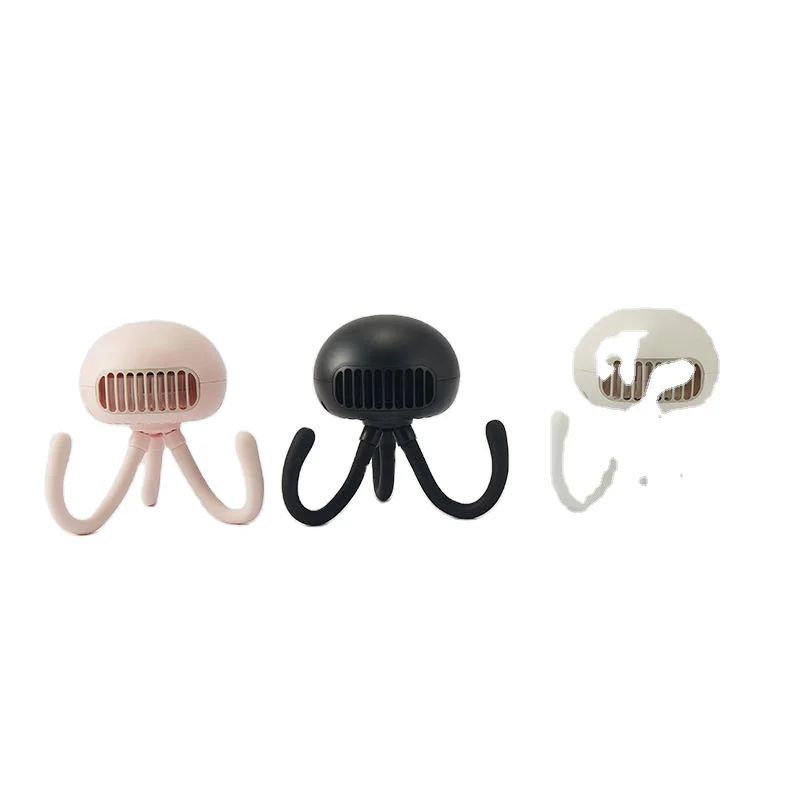 2023 New Design Octopus Fan 2000/4000 MA Learless Portable USB Charging Jellyfish Baby Cart Fan Hip Fanny Pack Baby Carrier