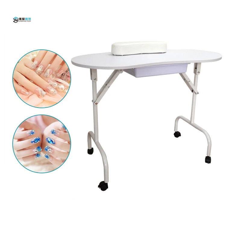 Professional Manufacturer Top Quality Light Portable Beauty Manicure Table Manicure Table With Drawer