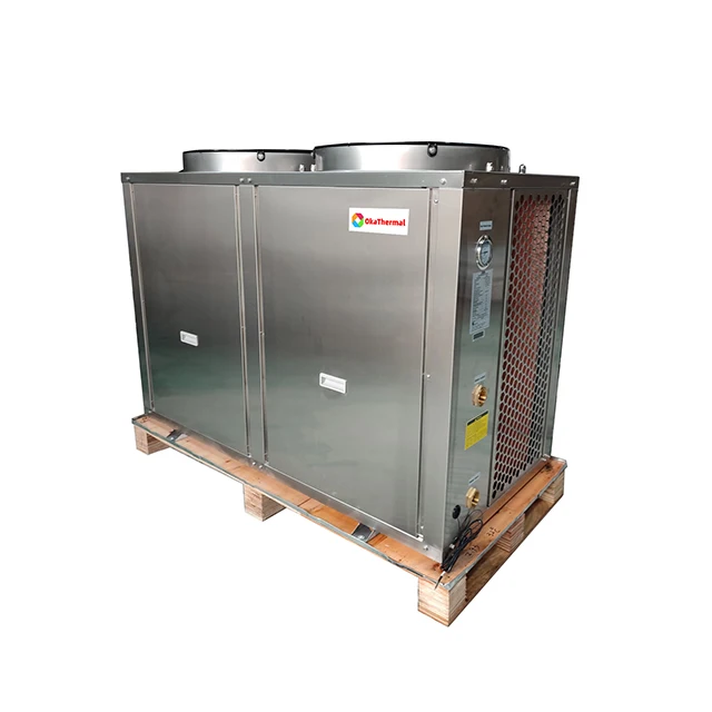 34kw медный плавник испарителя горячей воды тепловой насос с максимальной 70 градусов C