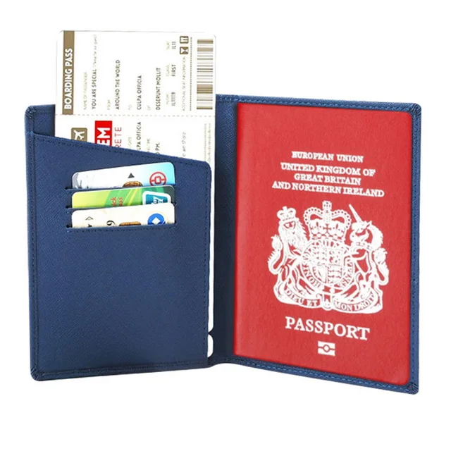 wholesale high quality waterproof passport cover genuine leather travel passport holder