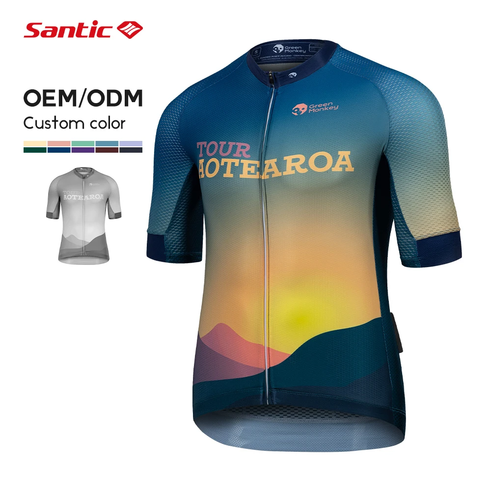 Santic Customize professional sport  Cycling Jersey Lightweight Quick Dry Breathable cycling short sleeve jersey