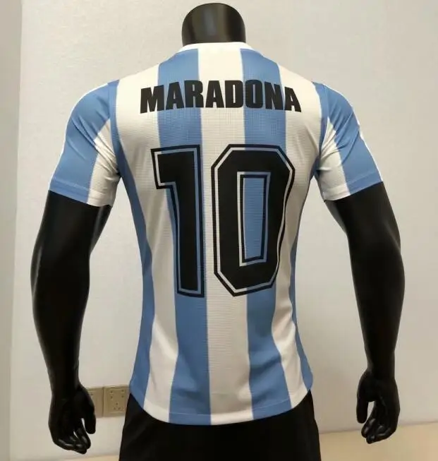 
 Игровая версия maradona 1986, ретро футбольная Джерси, Классическая памятная футбольная рубашка, античная игровая Джерси  