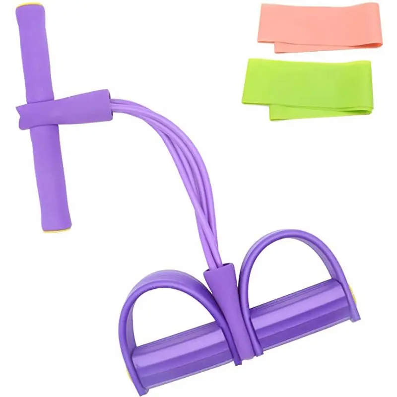 Эспандер для фитнеса тренажерного зала йоги эластичная лента Педальный Тренажер ног сидячий тренажер тянущаяся веревка оборудование пилатеса