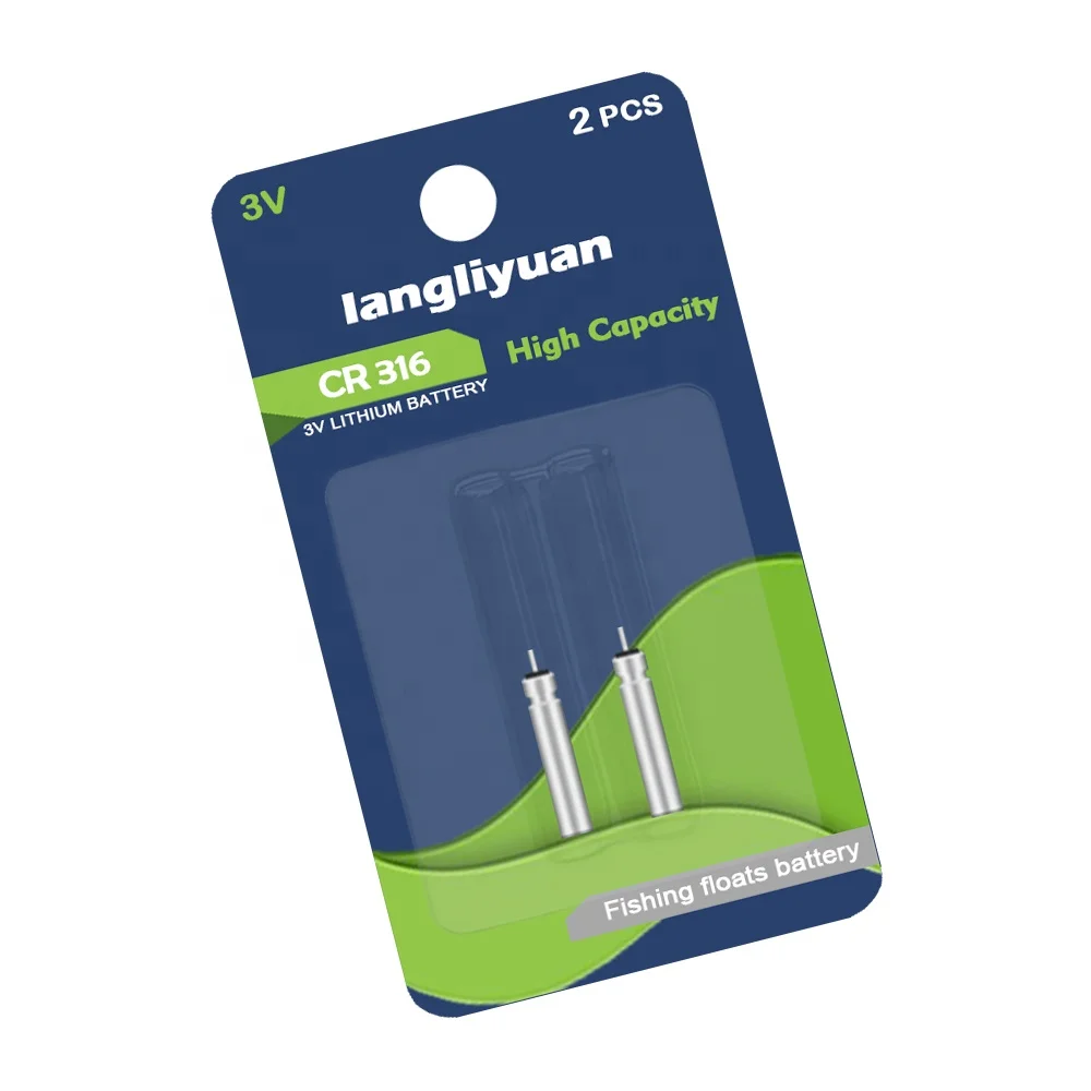 lithium 3v fishing float pin type cr316 battery manufacturer
