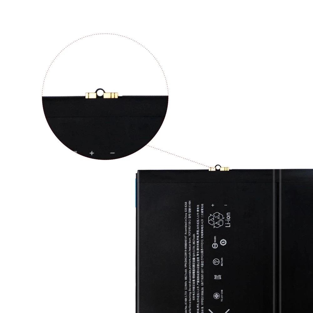 Free tools original tablet battery for ipad mini 1 2 3 4 replacement batteries for 1 2 3 4 5 6 ipad pro 9.7 12.9 inch