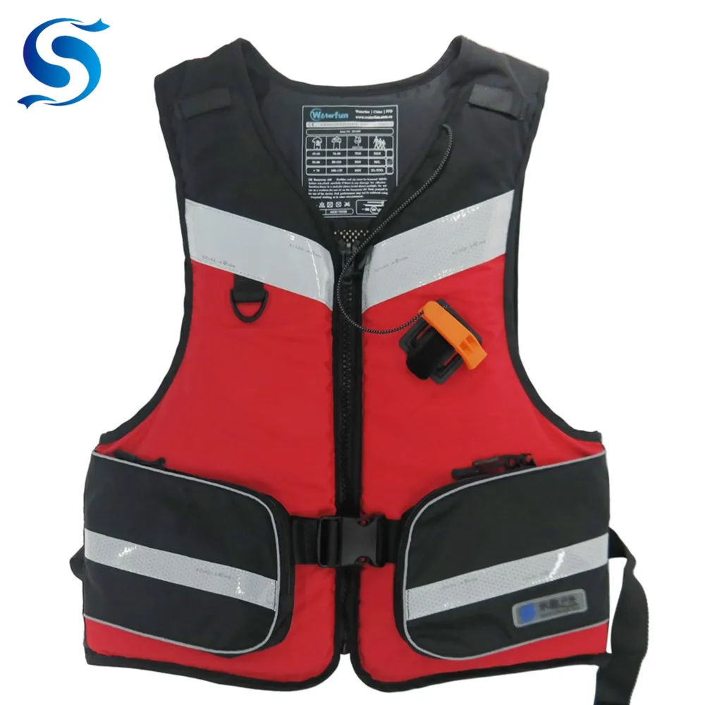Waterfun PVC Foam Marine  Kayaking  Fishing Drifting Life Jacket Vest Water sports Life Jacket