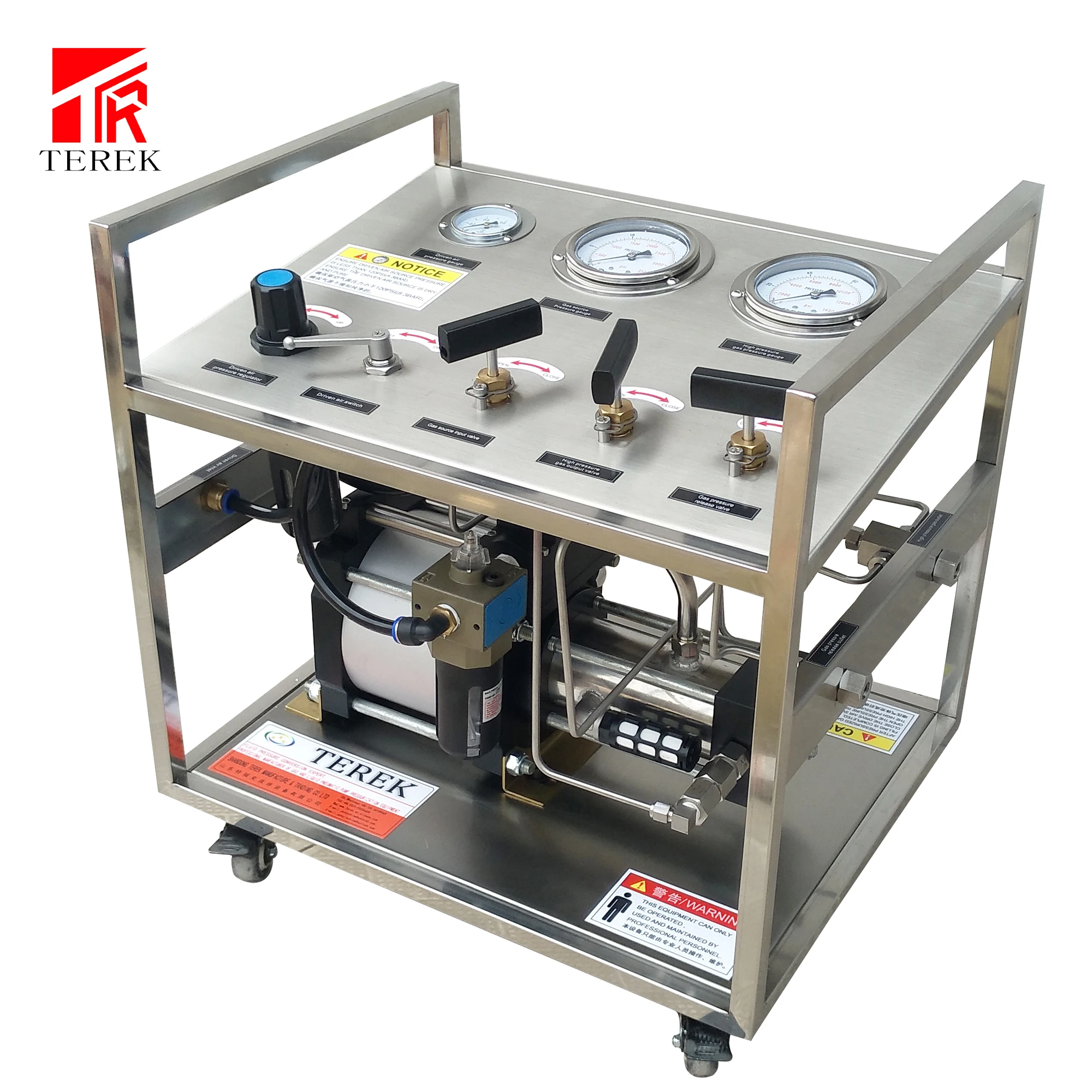 High Pressure Pneumatic Methane Equipment Gas Transfer Pump Cylinder to Machine test