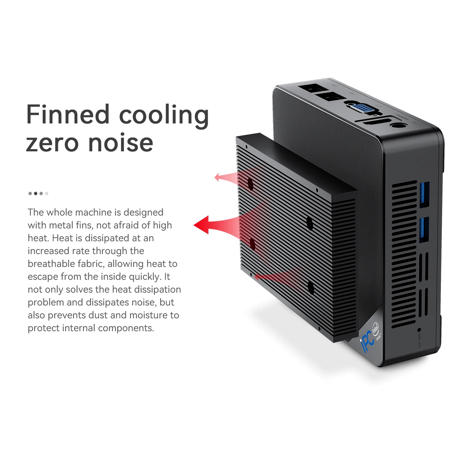 SOYEER Fanless Mini Computer Factory Price Industrial PC IPC-A In-tel Processor J4205 4G+64G GPIO UART Mini pc Beelink