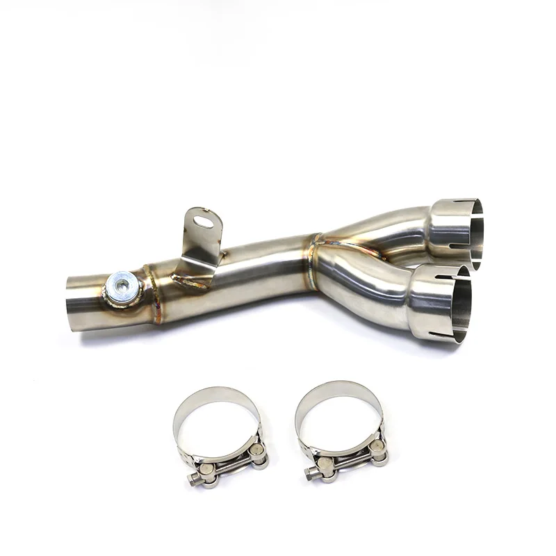 Motorcycle Exhaust Middle Pipe For Yamaha R6 YZF-R6 2006 07 08 09 10 11 12 13 14 15 16 17 18 2019 Stainless Steel Link Pipe
