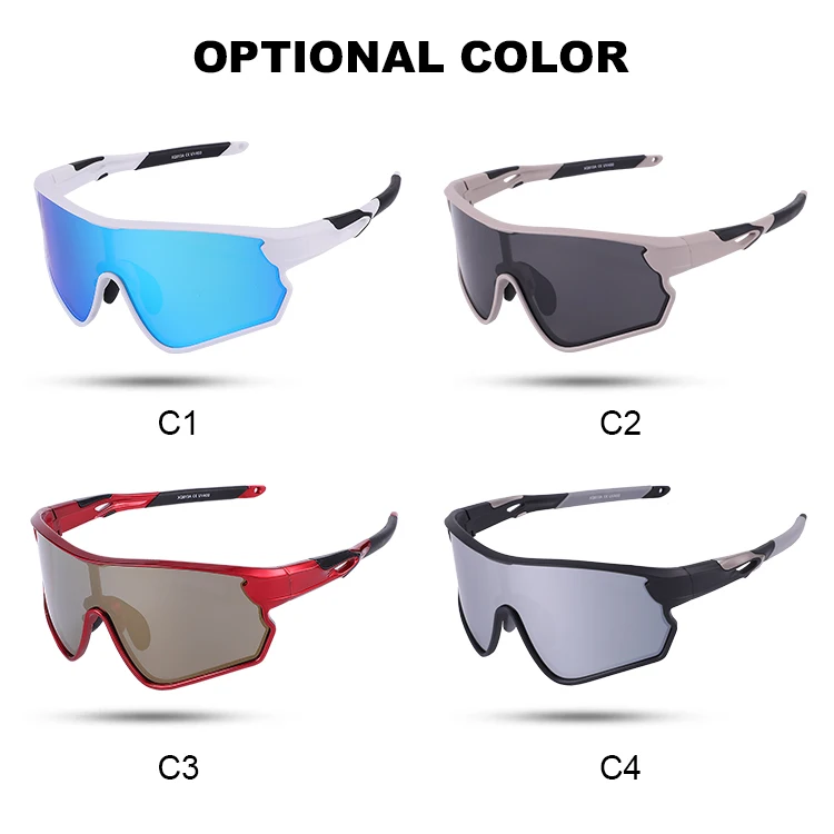 TR90 ready to ship sunglasses with polarized lens for running golf baseball full frame design glasses