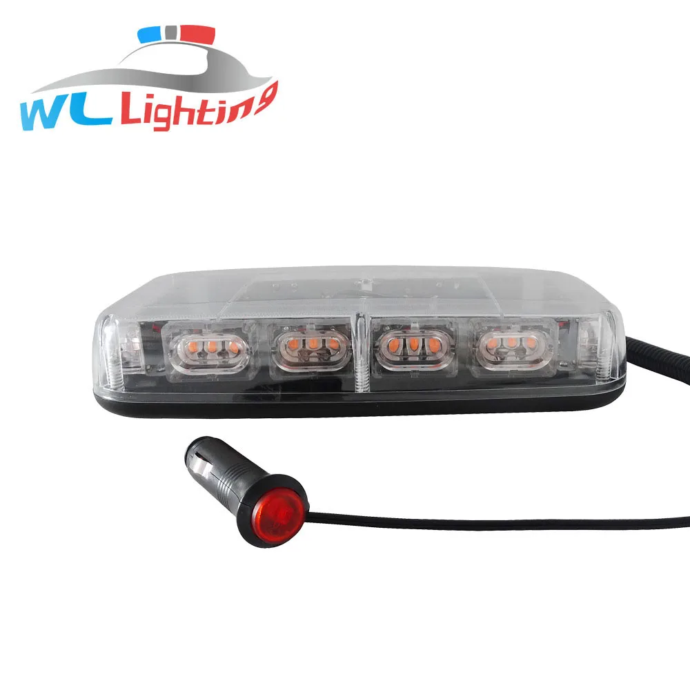 GDWLLIGHTING ECE R10 WL52010 36 LED 24V 12V Car Roof Flashing Warning light bar with strong magnetic