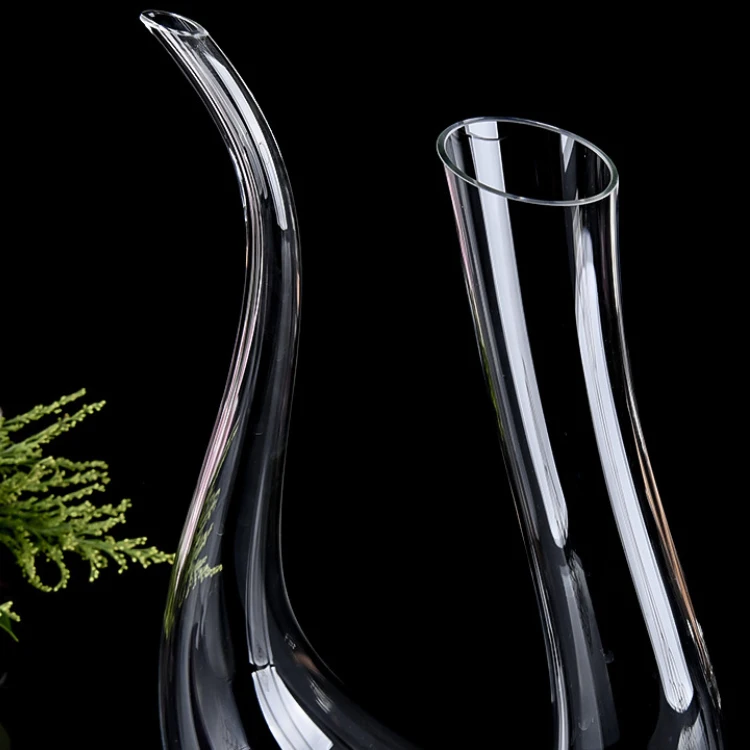 1500ml 47oz U Shape Wine Glasses Decanter Amazon Top Seller Lead Free Wholesale Clear Crystal Wine Glass Wine Decanter