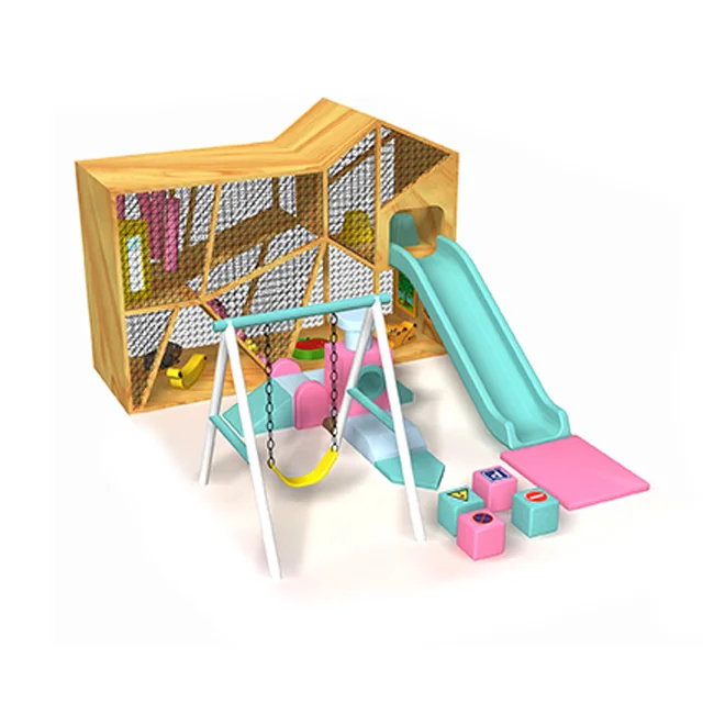 Children Indoor Playground Set Construction Soft Play Frame Toddler Slide Home Institutional Learning Toys Amusement Equipment