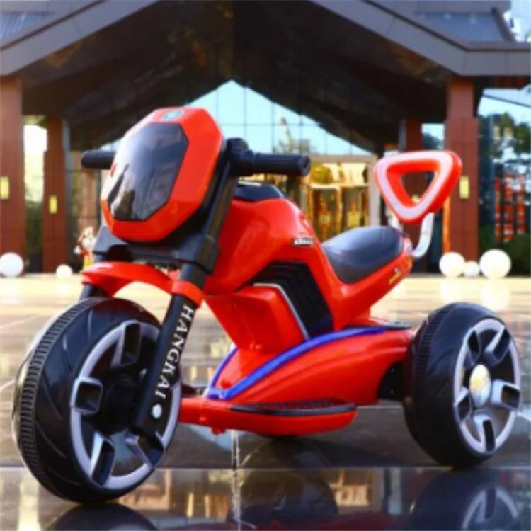 New model PP plastic kids  ride on electric motorcycle with SD socket