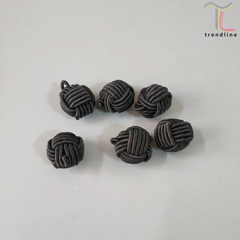 Chinese ball round knot cord button with multi sizes