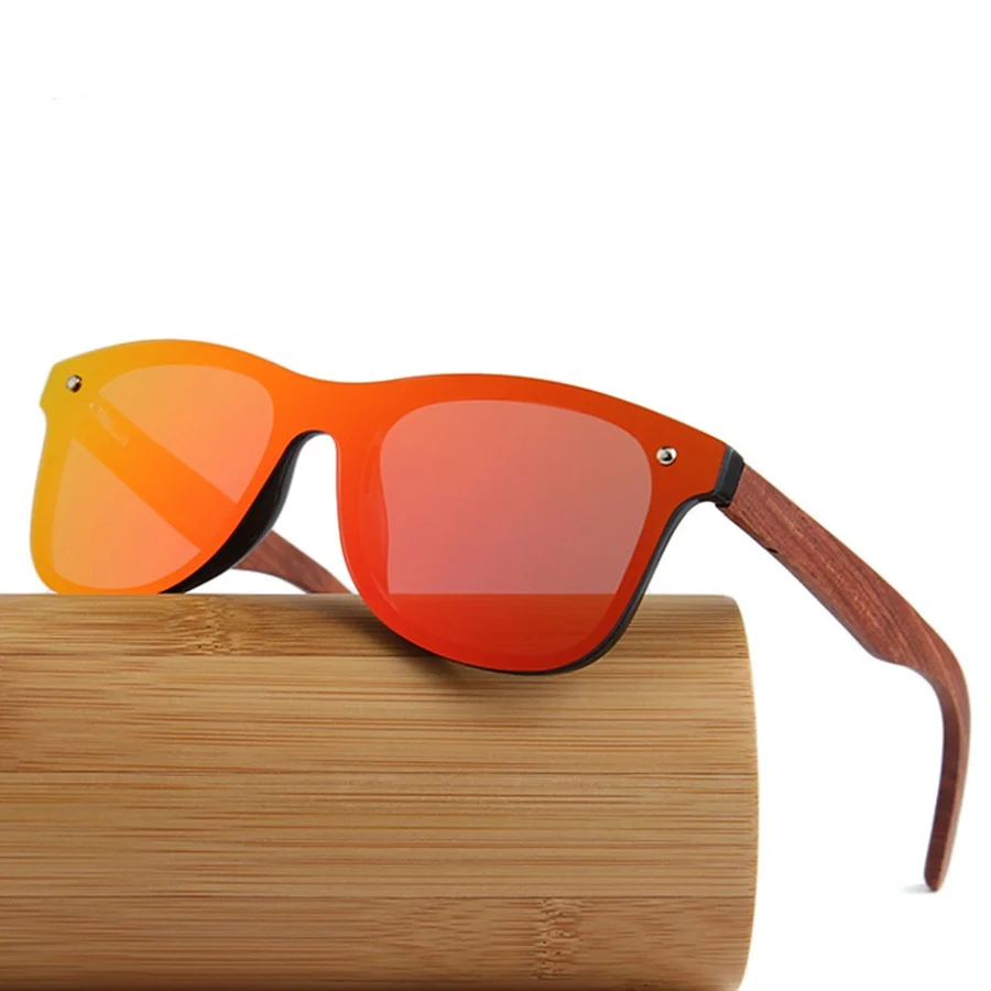 Hot selling OEM custom wholesale mirror sunglasses wood