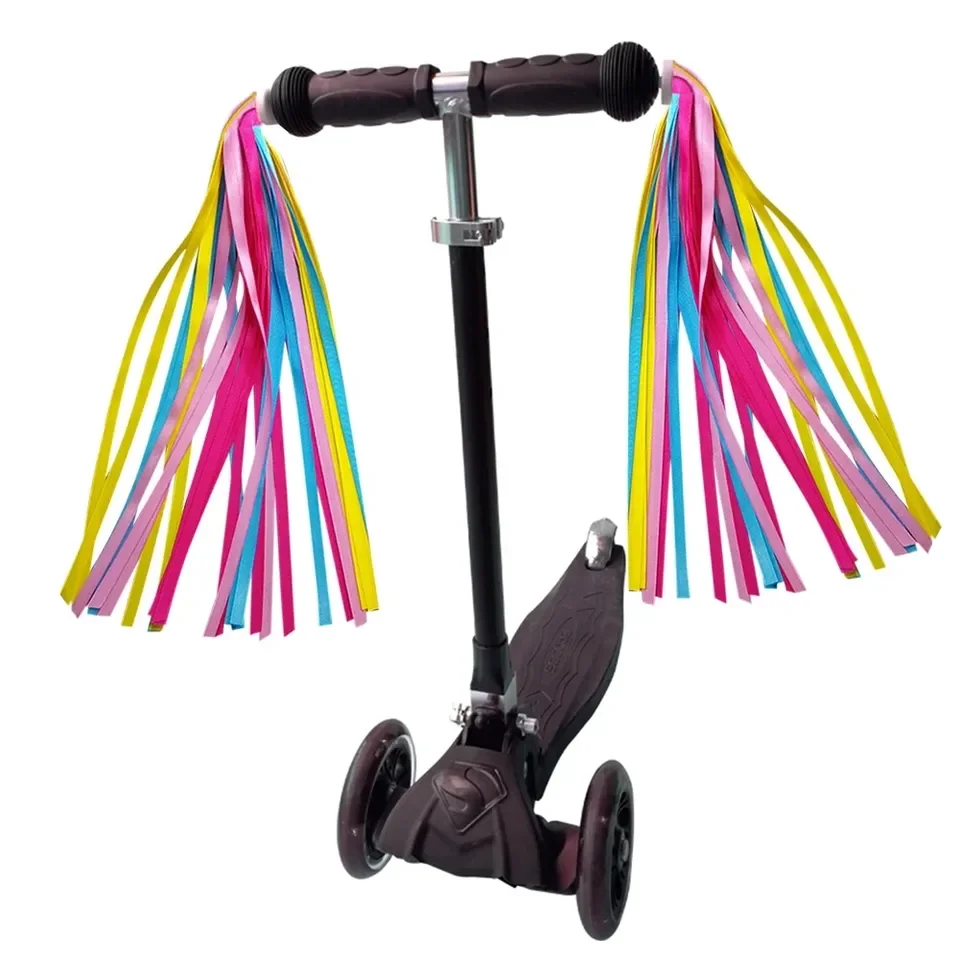 Kids Bicycle Handlebars Colorful Streamers Balance Scooter Bike Handlebars Streamers Tassel Ribbons bike Accessories