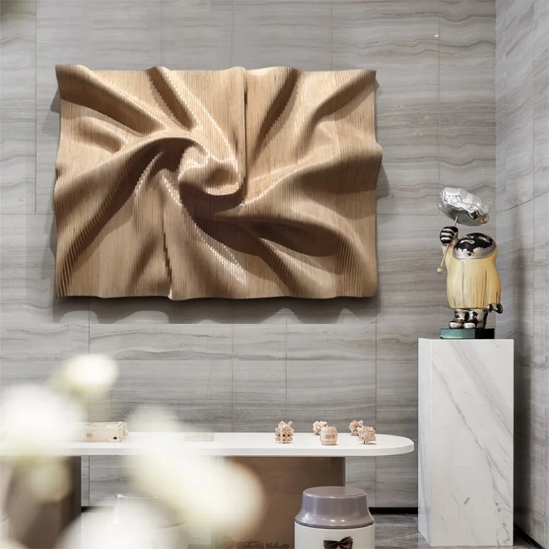 Originality Handmade Abstract Wall Art Living room backdrop decorative painting handmade wood wall art