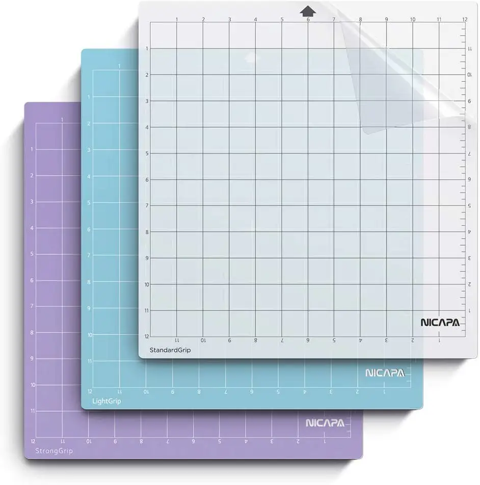 Nicapa 12x12 inch 3pcs/pack Multiple Adhesive Replacement Cutting Mat for Silhouette Cameo 3/2/1