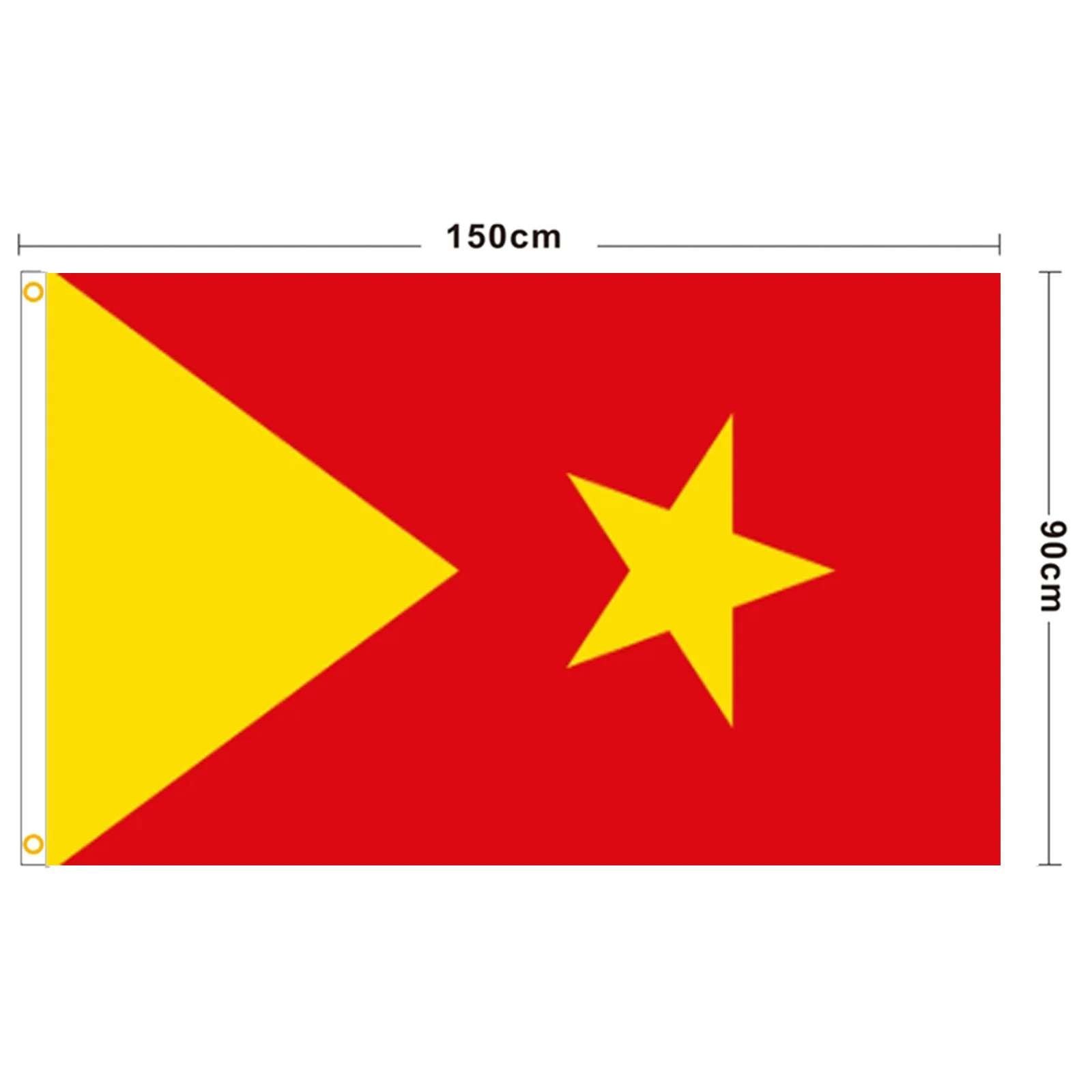 Оптовая продажа 100% полиэстер Национальный уличный развевающийся флаг 3x5 футов региона эфиопского льва