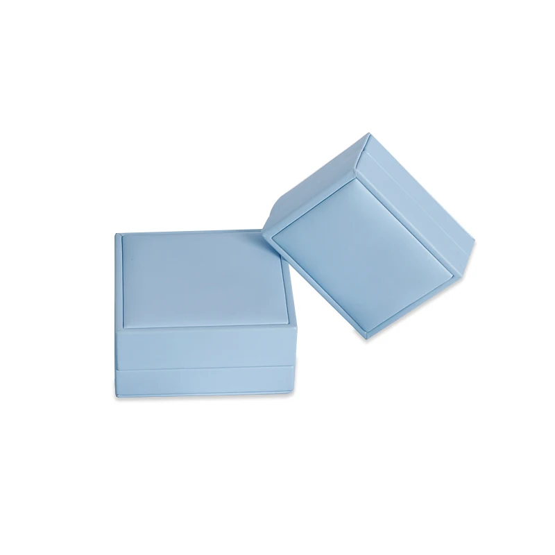 Изготовленный На Заказ нескольких цветов искусственная кожа бархатная поролоновая вставка Подарочная коробка ювелирных изделий пластиковая коробка для упаковки ювелирных изделий