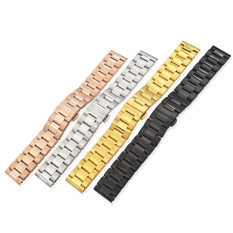 Fashion four colours PVD stainless steel watch bracelet  with quickrelease for smart bracelet smart watch 18/20/22/24mm