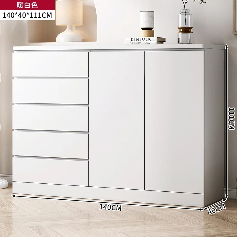 Furnulem Tall Dresser with 6 Drawers Nightstand for Bedroom Bedside Furniture with Fabric Drawer