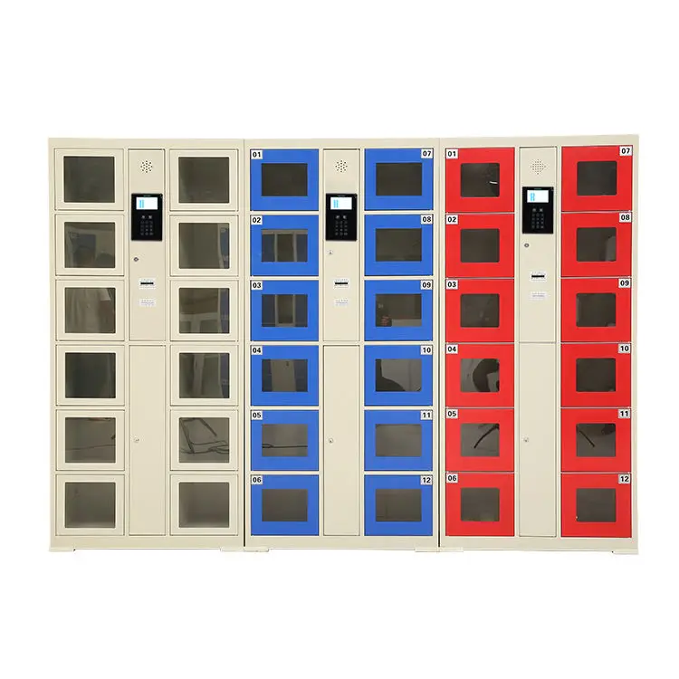 automatic locker electronic barcode print smart locker intelligent with polycarbonate windows Package Locker