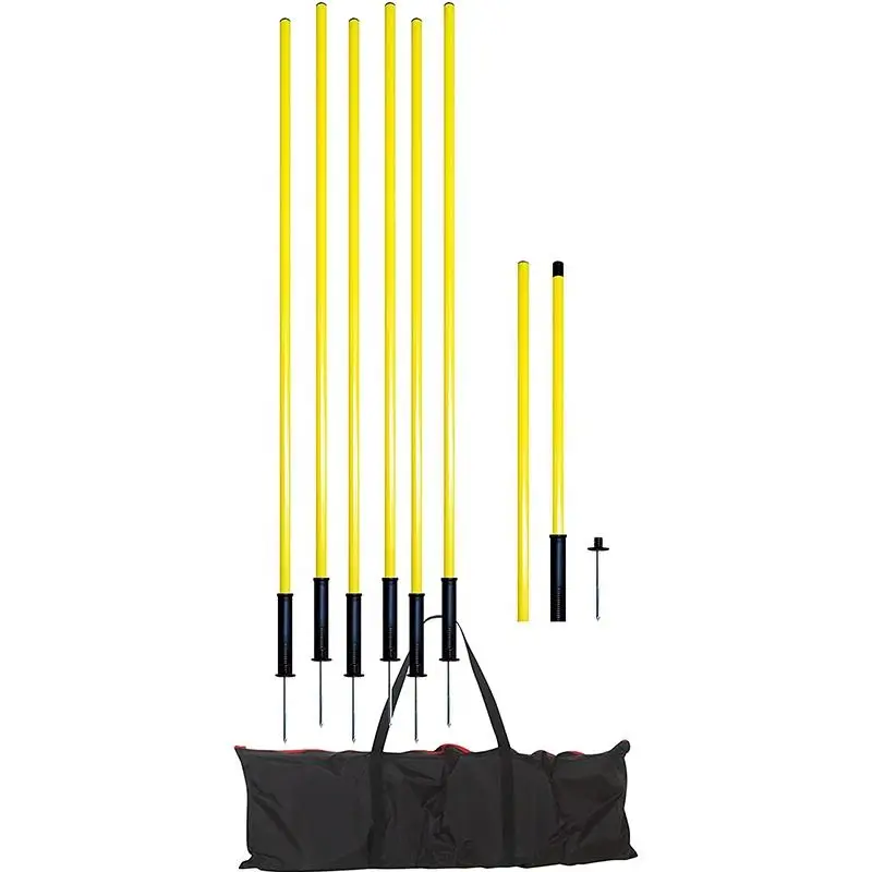 Soccer Training Equipment  Agility Salom Poles Set Football Agility Training Poles