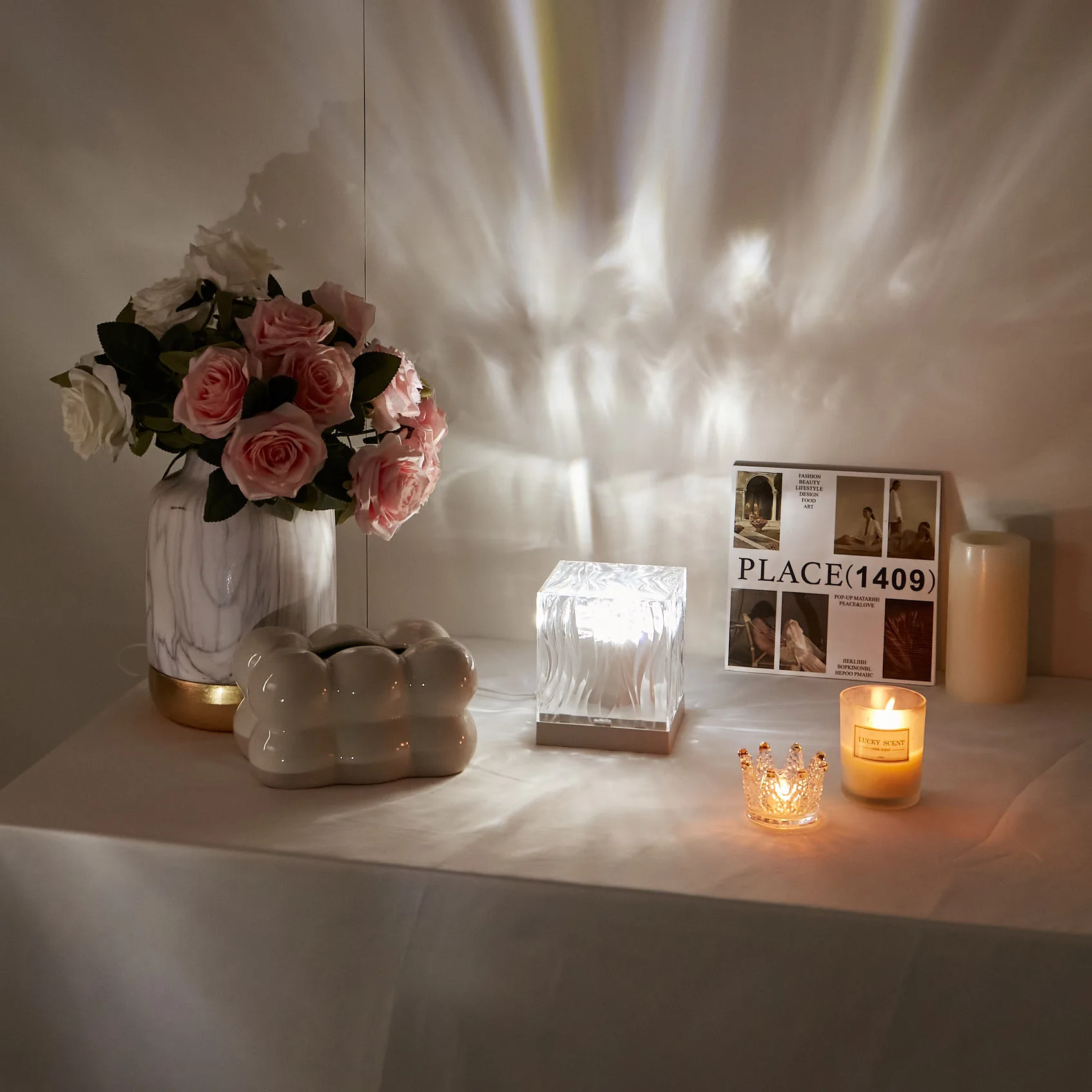 Bedside Starry Star Aurora Projector Night Lamp Universe Star Sky Northern Light Projector Lamp with Music Speaker