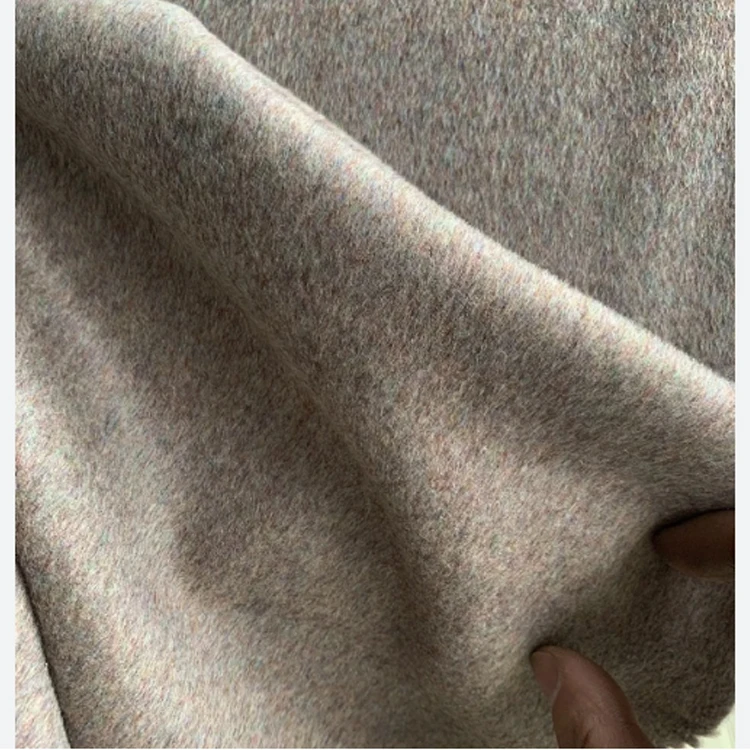 Autumn winter Pure wool fabric Wholesale custom Cashmere italian thailand knitted woven fabric for clothes